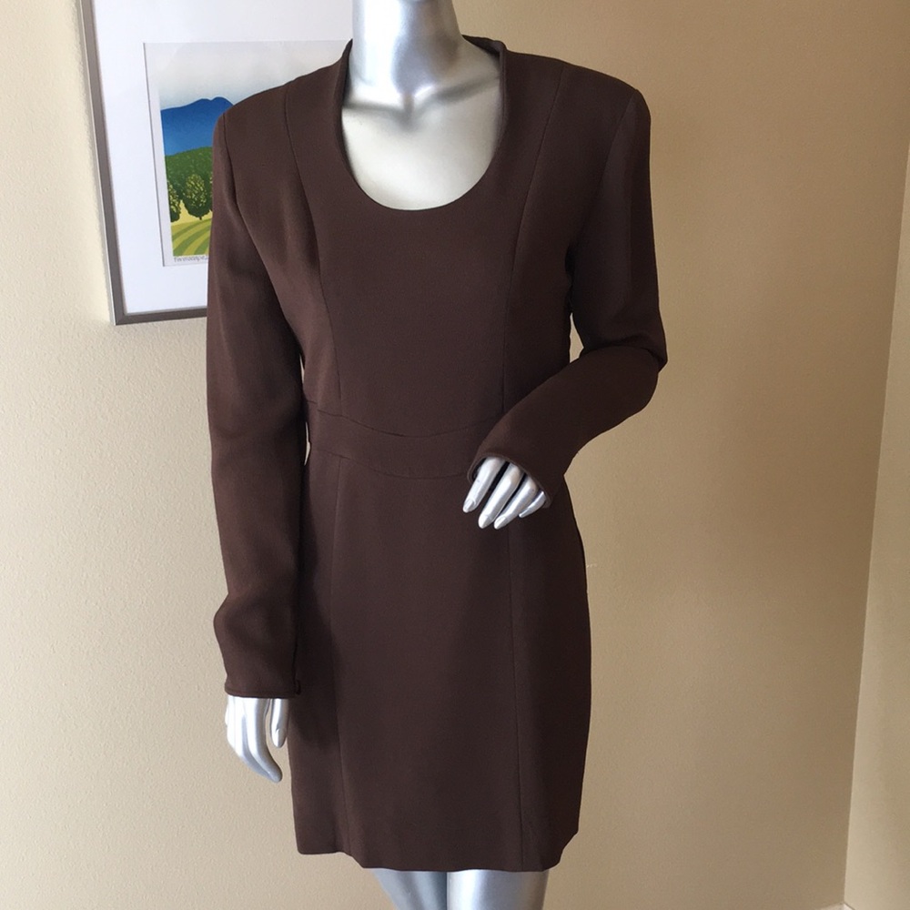 Vintage GIORGIO ARMANI Brown Dress